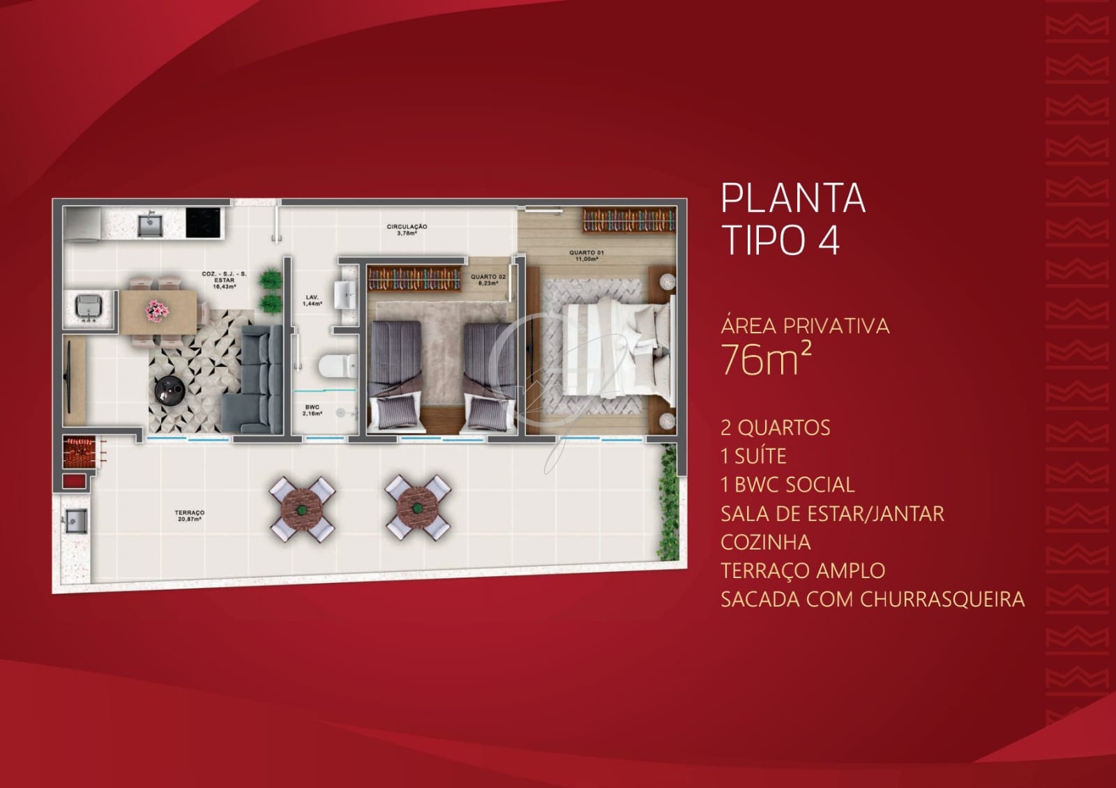 Apartamento à venda com 3 quartos, 63m² - Foto 6